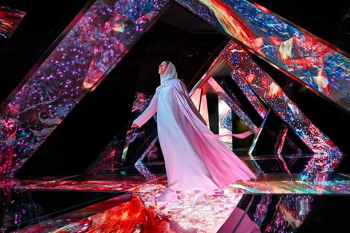 Step into a world of stunning visuals and interactive displays where guests can explore cosmic landscapes and imaginative realms at AYA Universe a unique experience in Dubai.